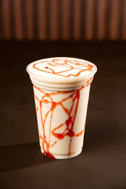 Milkshake com calda